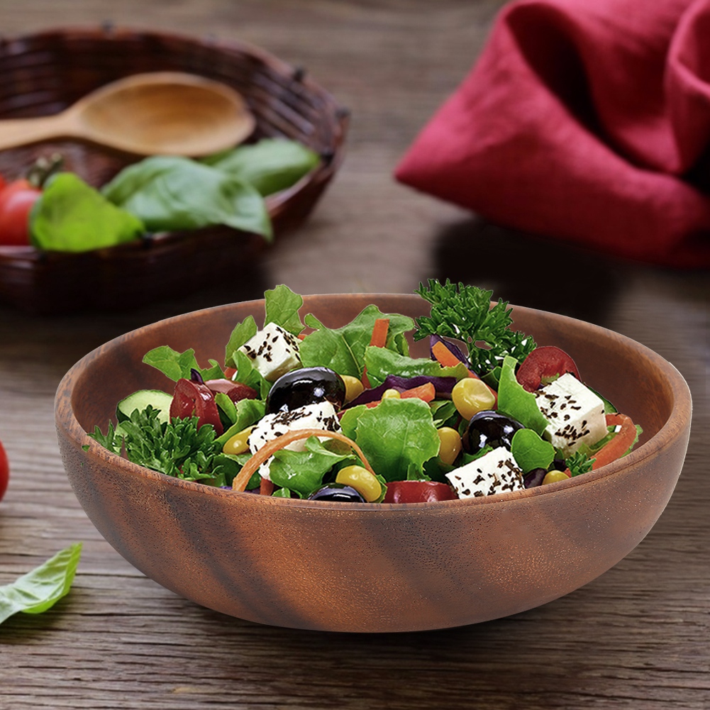 Wood Serving Bowls Wooden Snac - Home Cooking Recipes recension och pris