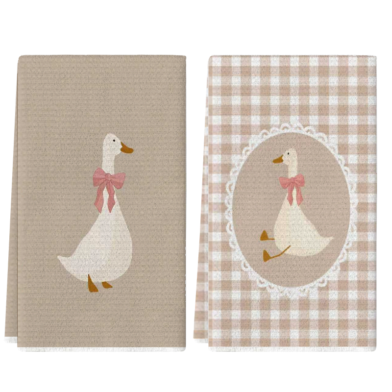 2Pcs, Cute Duck Kitchen Towels - Home Cooking Cookbook recension och pris