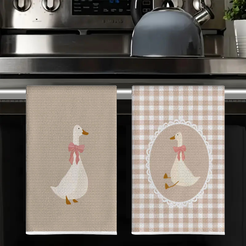 2Pcs, Cute Duck Kitchen Towels - Home Cooking Cookbook recension och pris