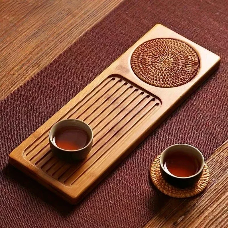Dry Brew Bamboo Tea Tray with  - Home Cooking Recipes recension och pris