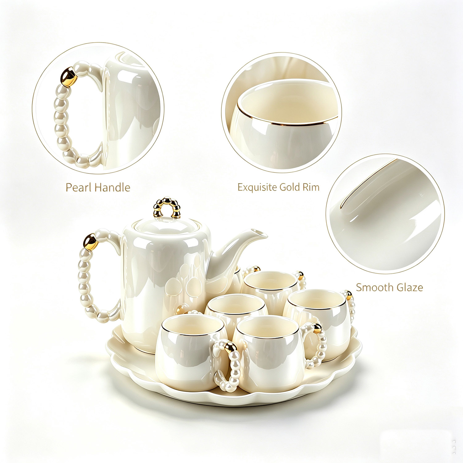 8PCS 770ml Small Pearl Handle  - Home Cooking Recipes recension och pris